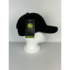 John Deere Ball Cap Adult Premier Equipment‎ Black Adjustable Embroidered